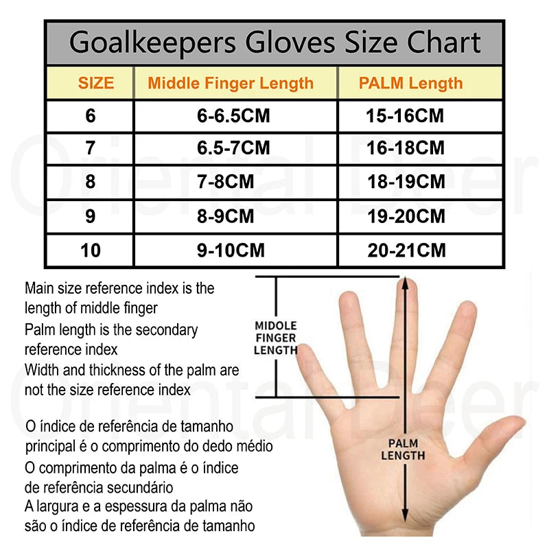 Football Soccer Goalkeeper Gloves Thickened Football Professional Protection Adults Teenager Goalkeeper Soccer Goalie Gloves